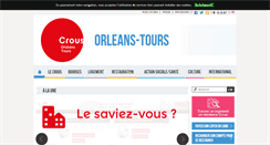 Desktop Screenshot of crous-orleans-tours.fr