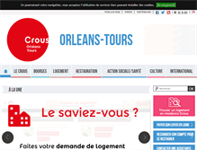 Tablet Screenshot of crous-orleans-tours.fr